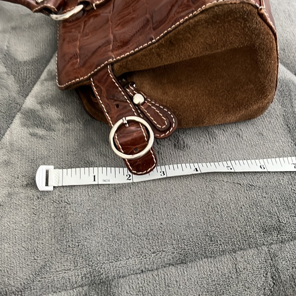 Barbara Leather Vintage  Croc Handbag! - Picture 8 of 10